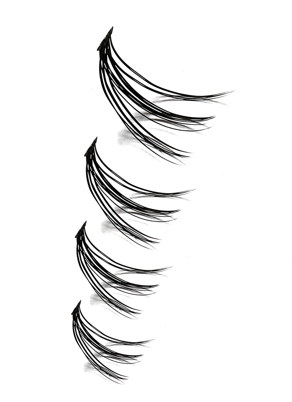 Накладные пучковые ресницы 120шт Wobs Crease cross 20D 0.07 12 лент пучки размер 8, 10, 12, 14 мм