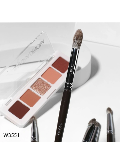 Кисть для растушёвки теней WoBs W3551 кругла форма, ворс лисы