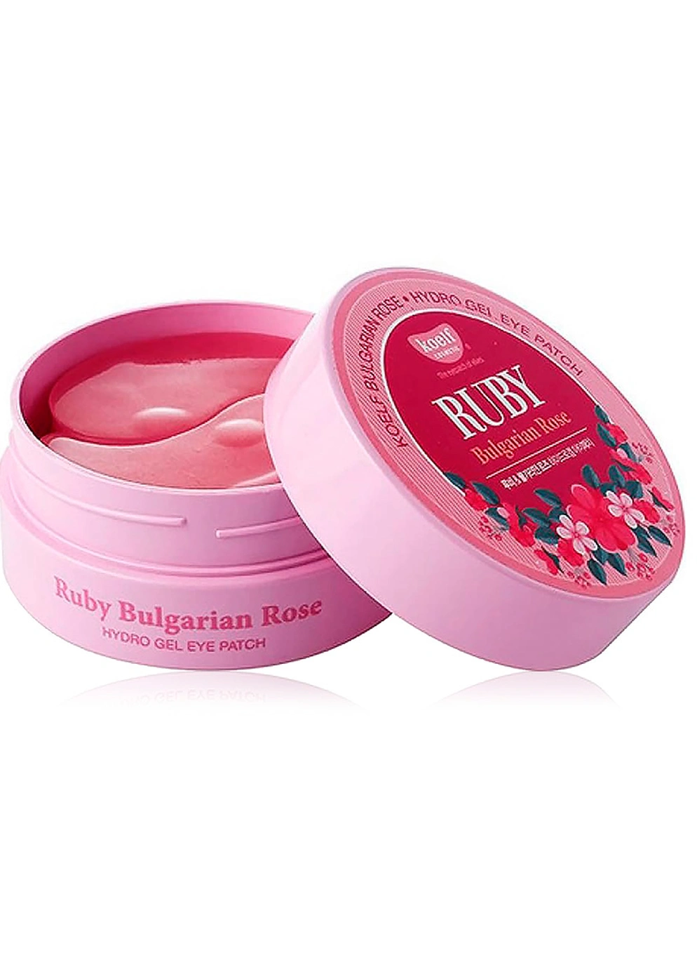 Гідрогелеві патчі для очей з рубіном і болгарською трояндою Petitfee&Koelf Ruby & Bulgarian Rose Eye Patch , 60 шт