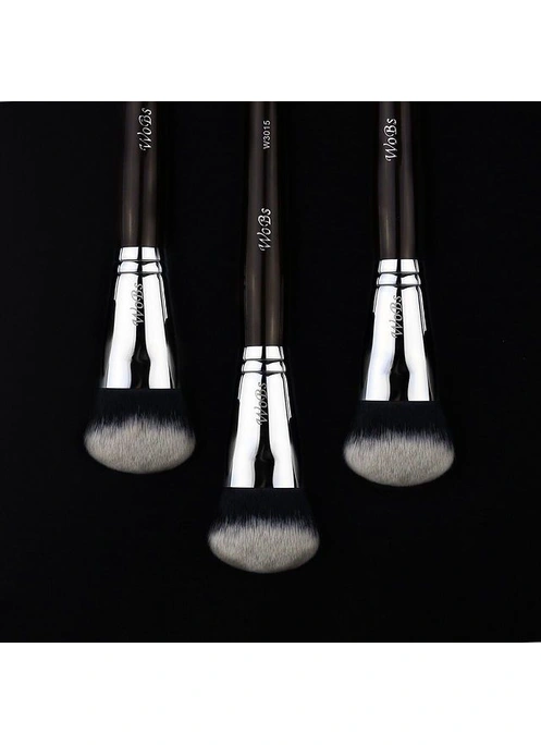 Кисть для нанесения тона, румян и коррекции W3015, форма плоская, ворс синтетика