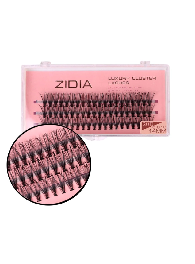 ZIDIA Cluster lashes 20D C 0,10 (3 ленты, размер 14 мм)