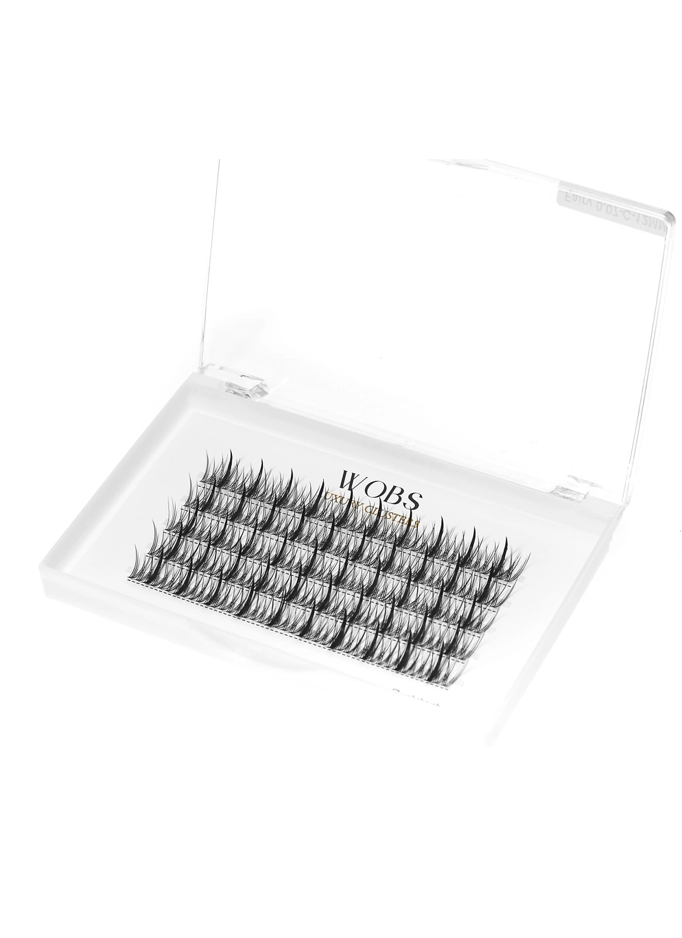 Накладные пучковые ресницы 200шт Wobs Fairy Lashes 20D 5 лент пучки размер 12mm