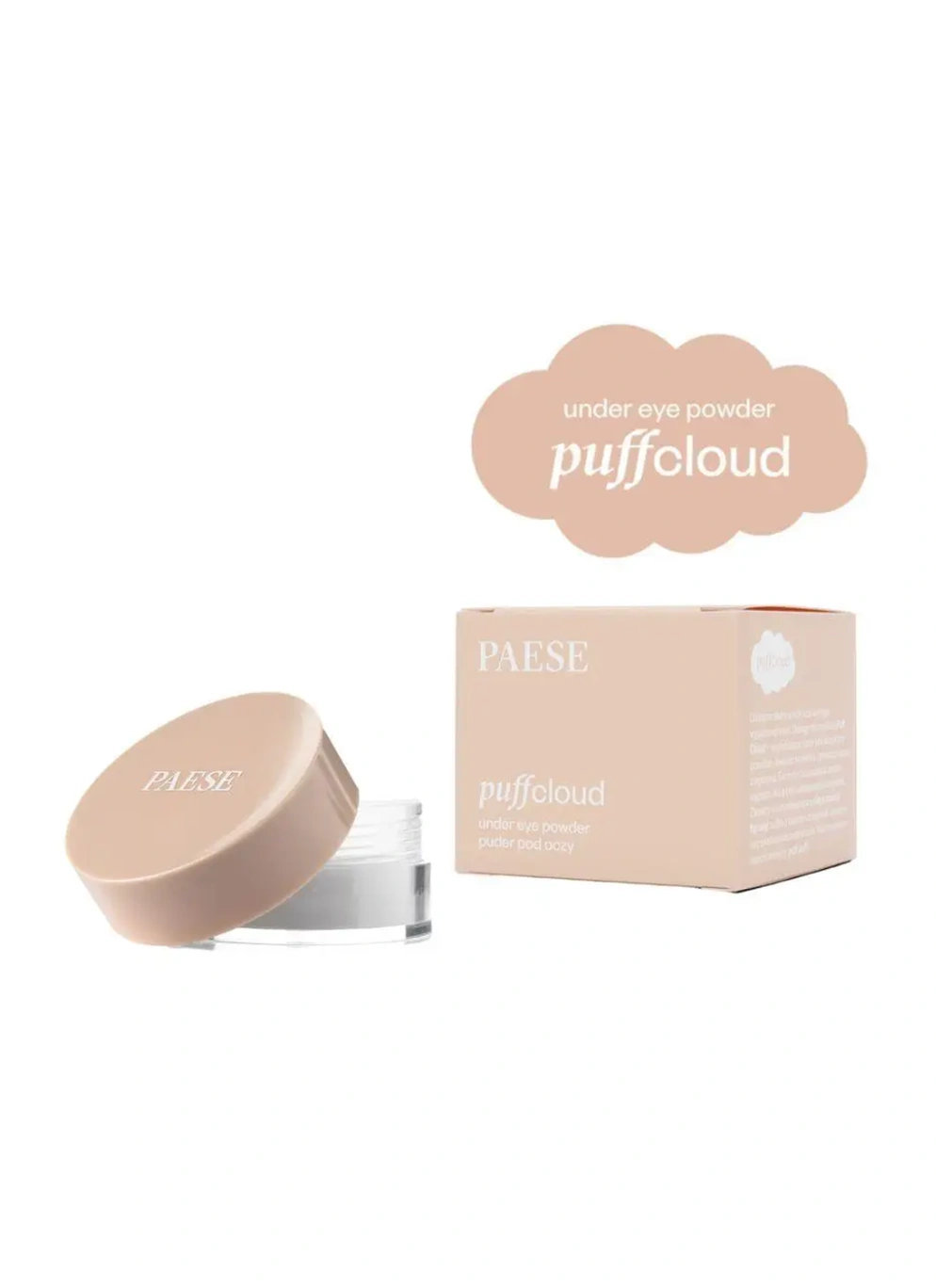 Розсипчаста пудра прозора під очі PUFF CLOUD UNDER EYE POWDER PAESE