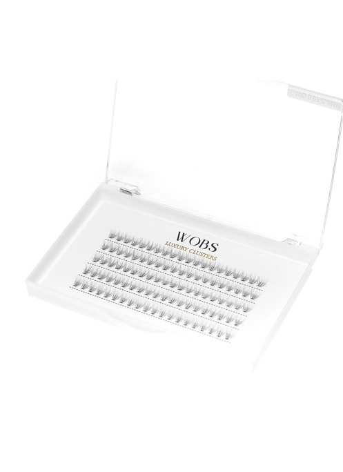 Накладные пучковые ресницы 100шт Wobs Crease cross 10D 0.07 5 лент пучки размер 8 mm