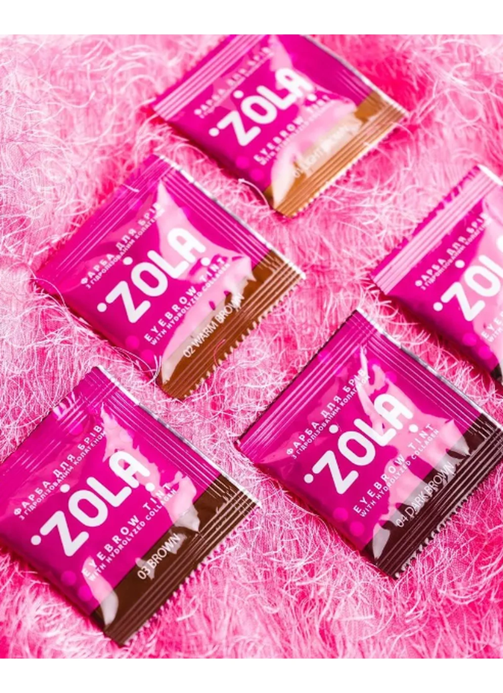 Zola Набір фарб для брів у саше Eyebrow Tint