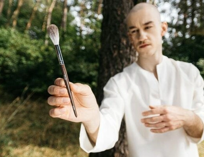 купить косточки для макияжа из ворса козы WoBs