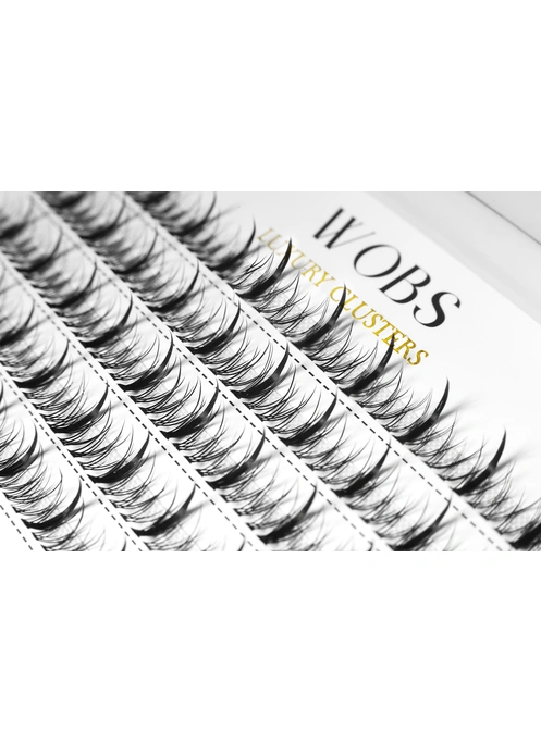 Накладные пучковые ресницы 200шт Wobs Fairy Lashes 20D 5 лент пучки размер 8mm