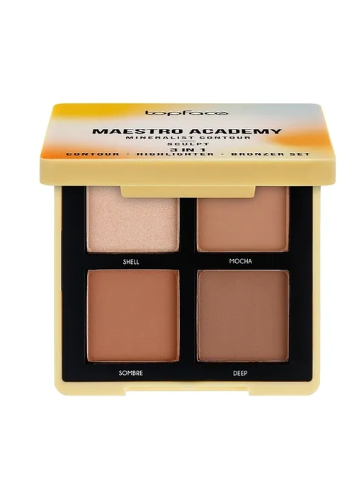 TopFace - Палитра для контуринга 3 в 1 "Maestro Academy" PT268  Aesthetica[001] (8 г)