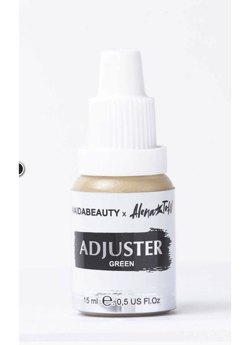 Зелений коригуючий пігмент ADJUSTER 15 МЛ Аджастер Alena Tofil x Nataliya Nayda