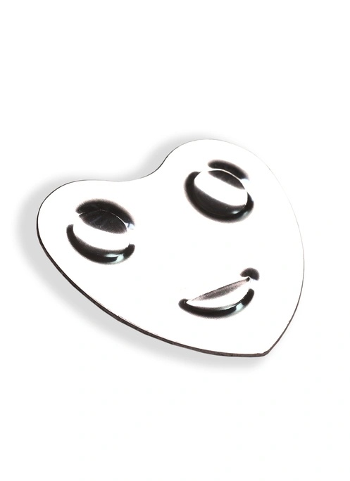 Палитра-кольцо на палец для смешивания косметики (сердечко) металлическая