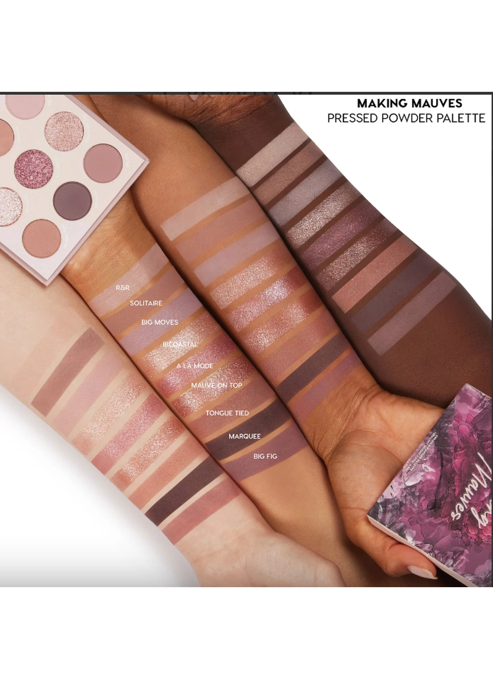 Палітра тіней ColourPop Making Mauves