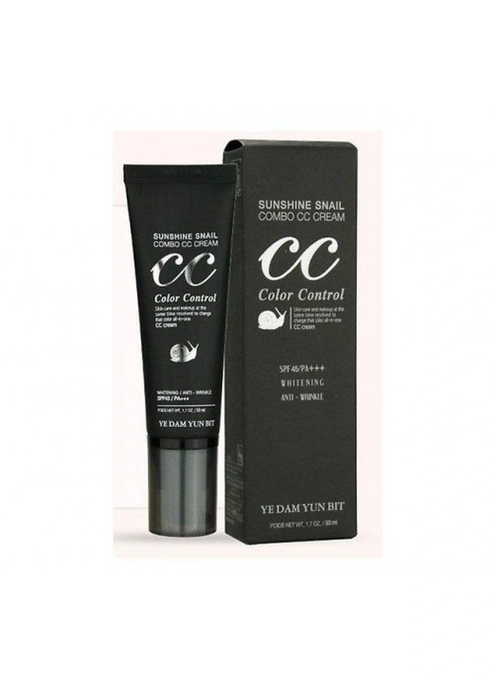 СС крем Ye Dam Yun Bit sunshine Snail Combo CC cream SPF45/PA+++ , 50 ml