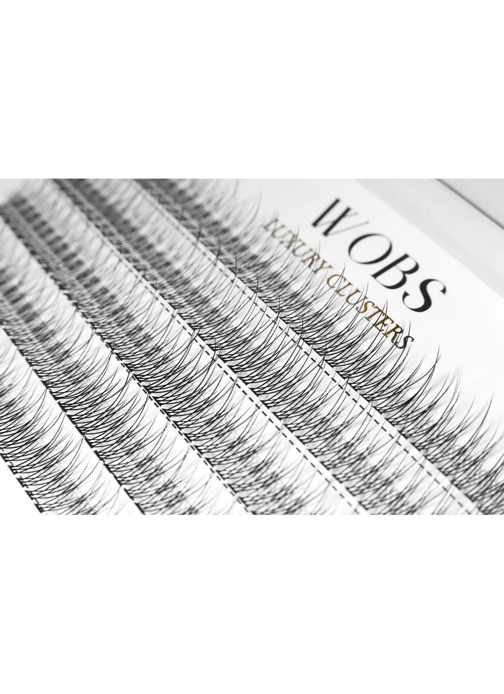 Накладные пучковые ресницы 200шт Wobs FISH TAIL 10D 0.07 5 лент пучки размер 10mm