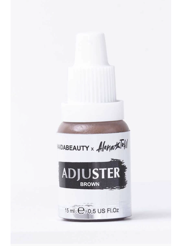 КОРИЧНЕВЫЙ Корректирующий пигмент ADJUSTER 15 МЛ Аджастер Alena Tofil x Nataliya Nayda