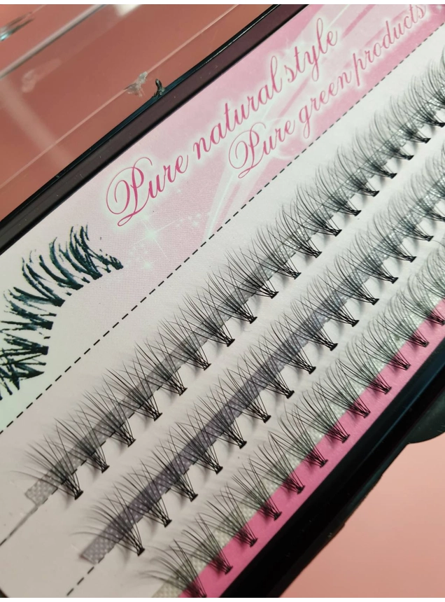 Пучковые ресницы 10 мм