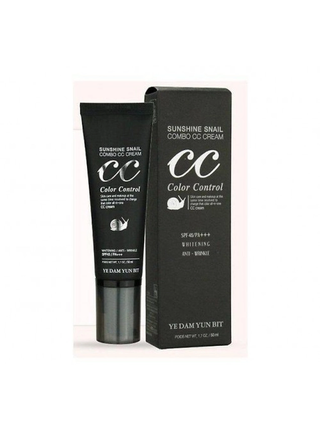 СС крем Ye Dam Yun Bit sunshine Snail Combo CC cream SPF45/PA+++ , 50 ml