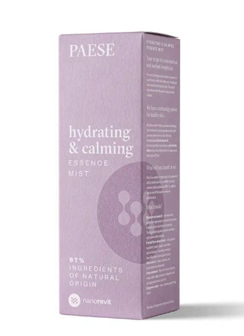 Спрей-есенція для обличчя HYDRATING AND CALMING ESSENCE MIST NANOREVIT PAESE (100ml)