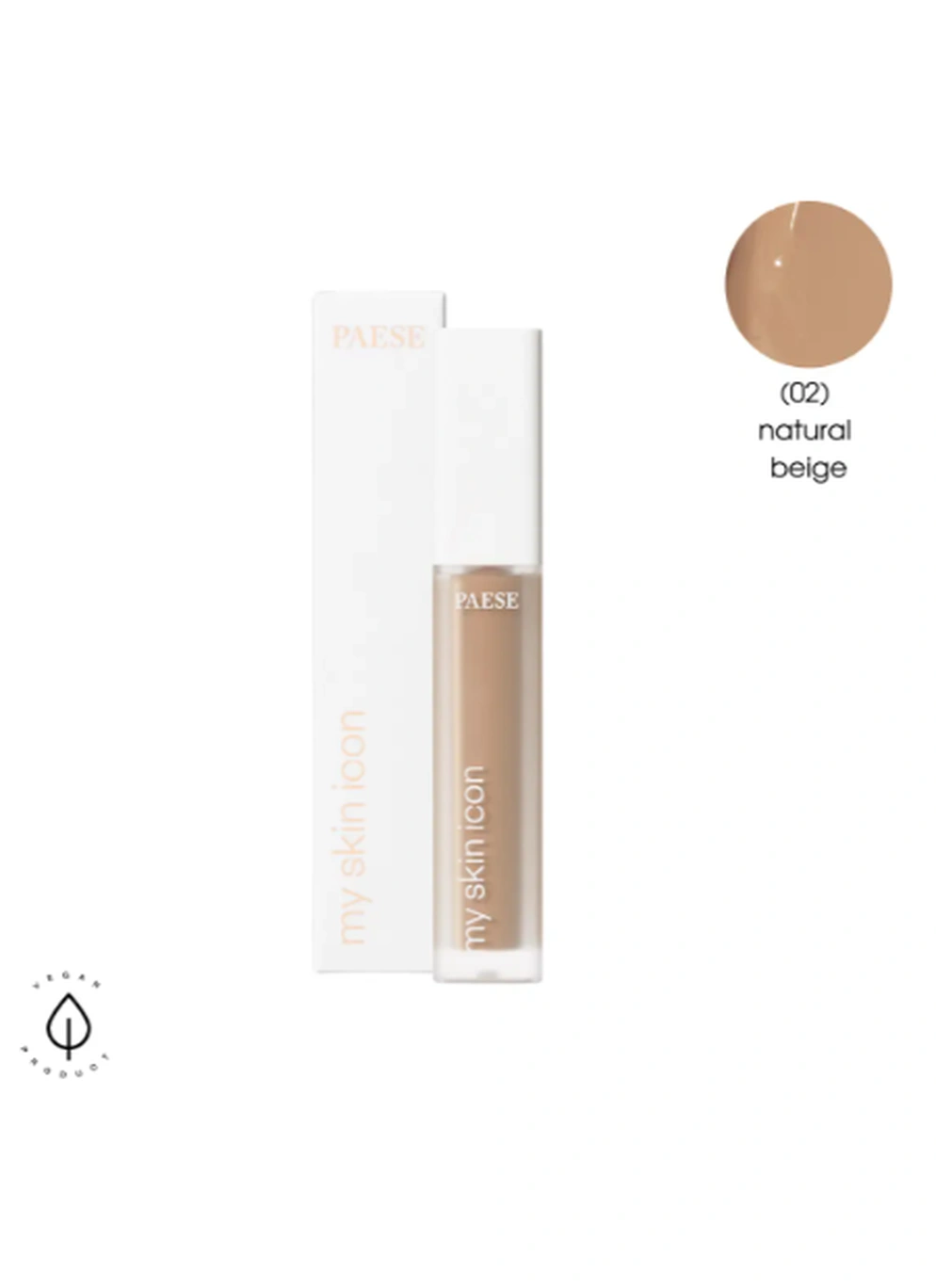 Консилер Paese з сатиновим фінішем Concealer My Skin Icon, 6.5ml, natural beige
