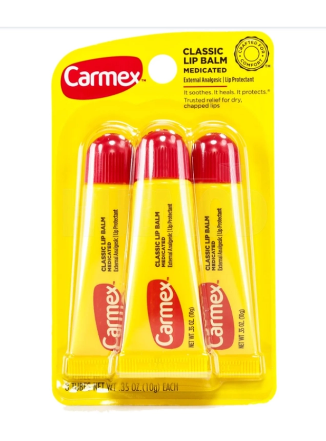 Бальзам для губ Carmex Classic Lip Balm Medicated (3-Pack) / original