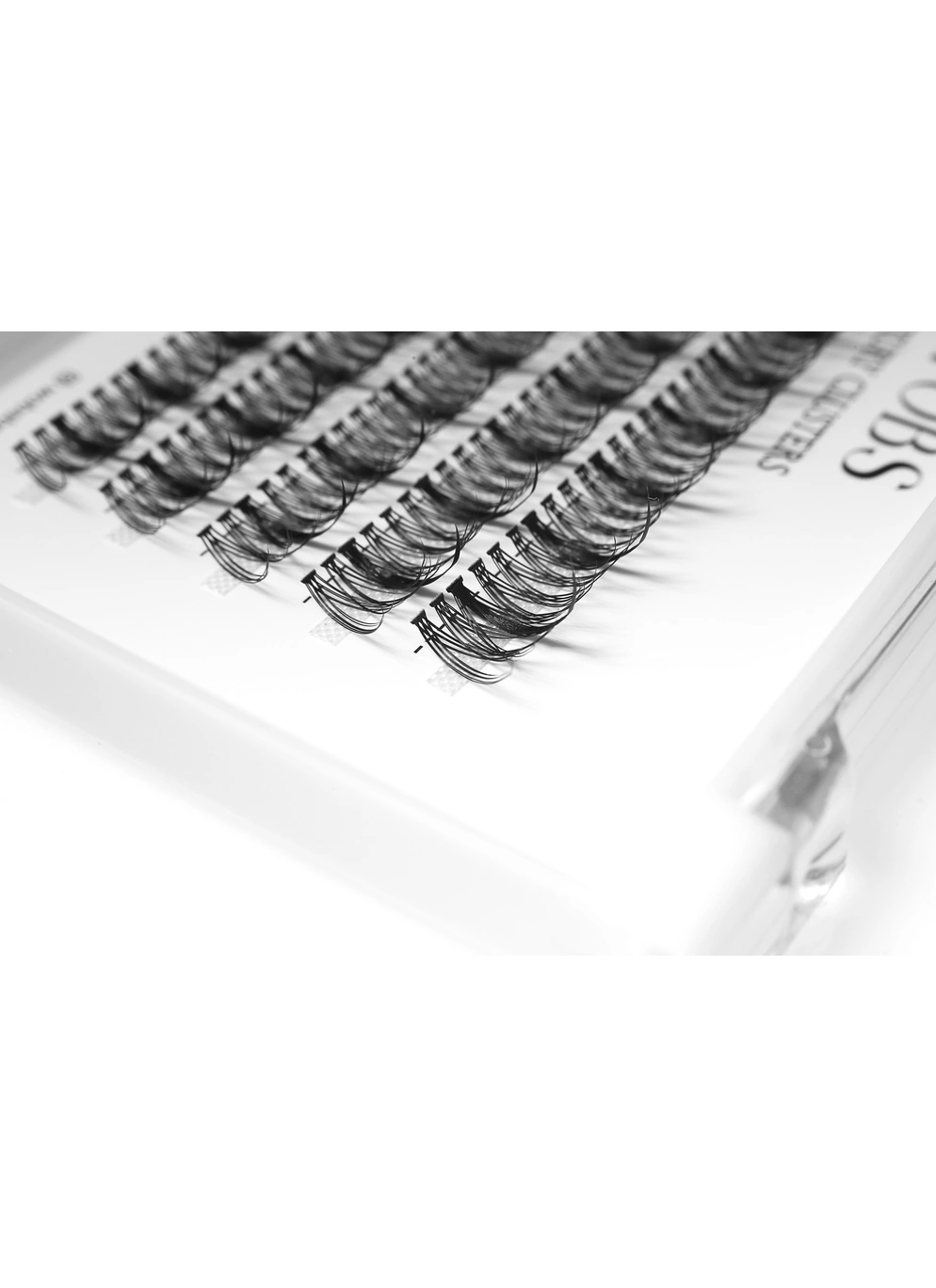 Накладные пучковые ресницы 200шт Wobs Fairy Lashes 20D 5 лент пучки размер 12mm