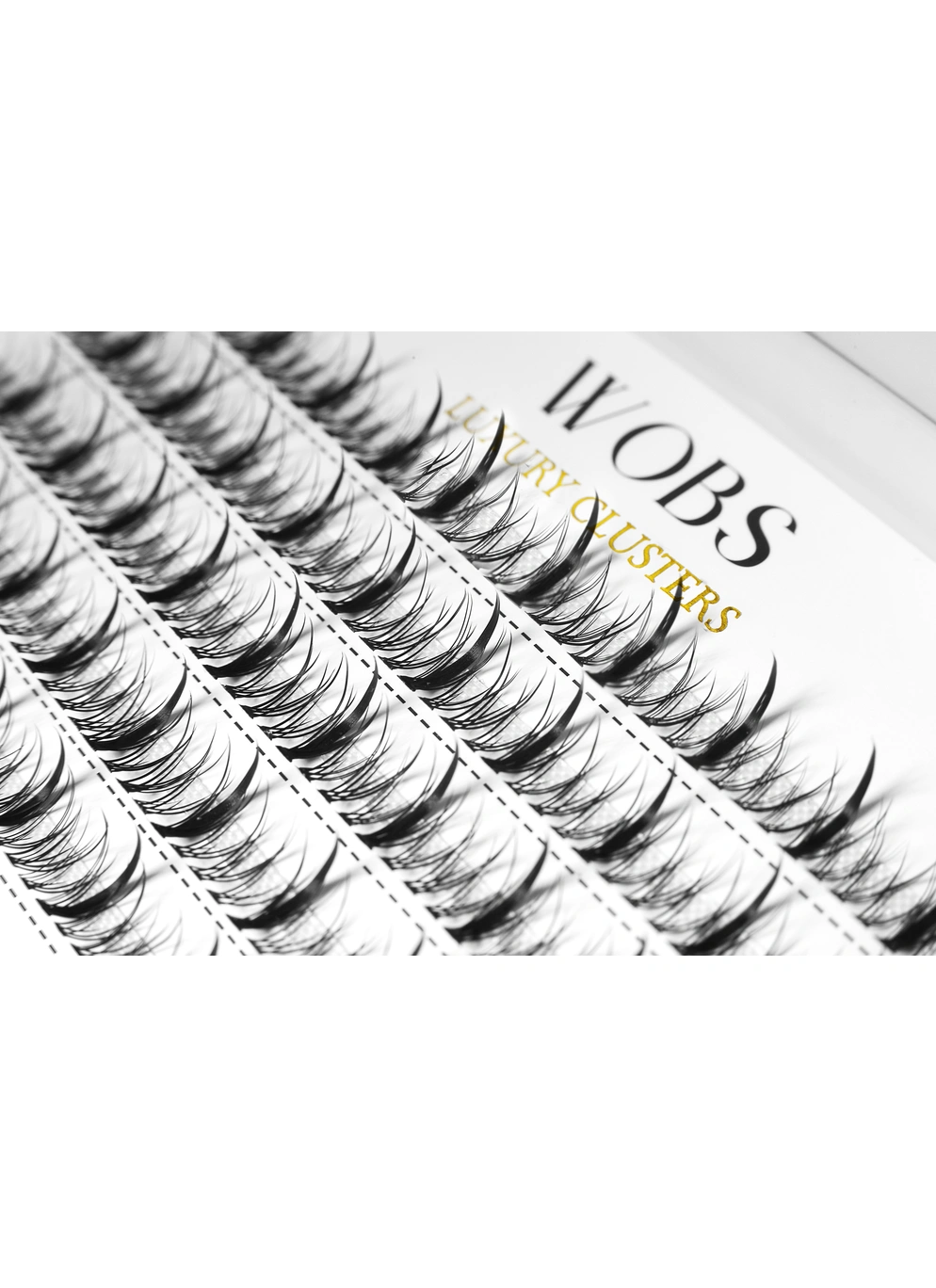 Накладные пучковые ресницы 200шт Wobs Fairy Lashes 20D 5 лент пучки размер 8mm