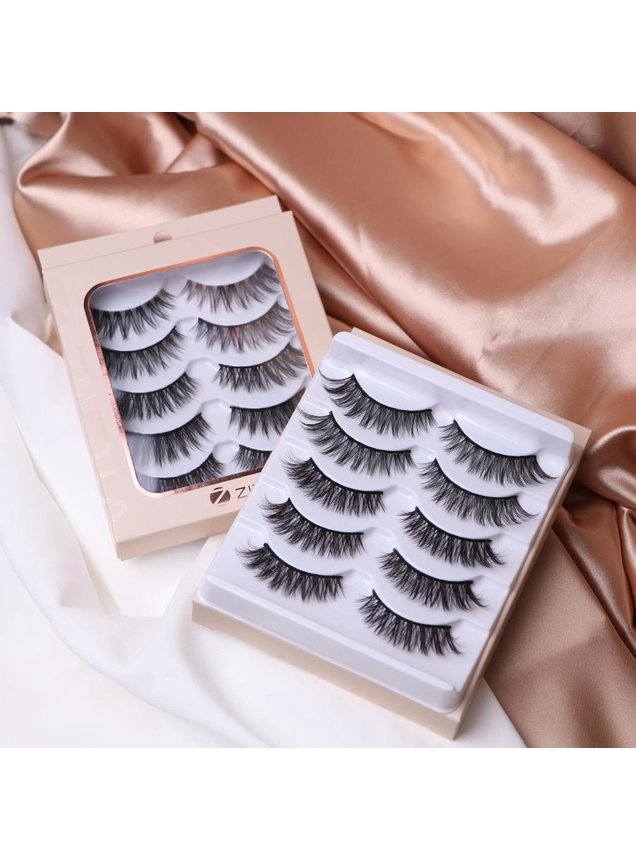 ZIDIA Vegan Silk Collection 3D ресницы Best of The Best (Catherine B 2 пары, Lola 3 пары)