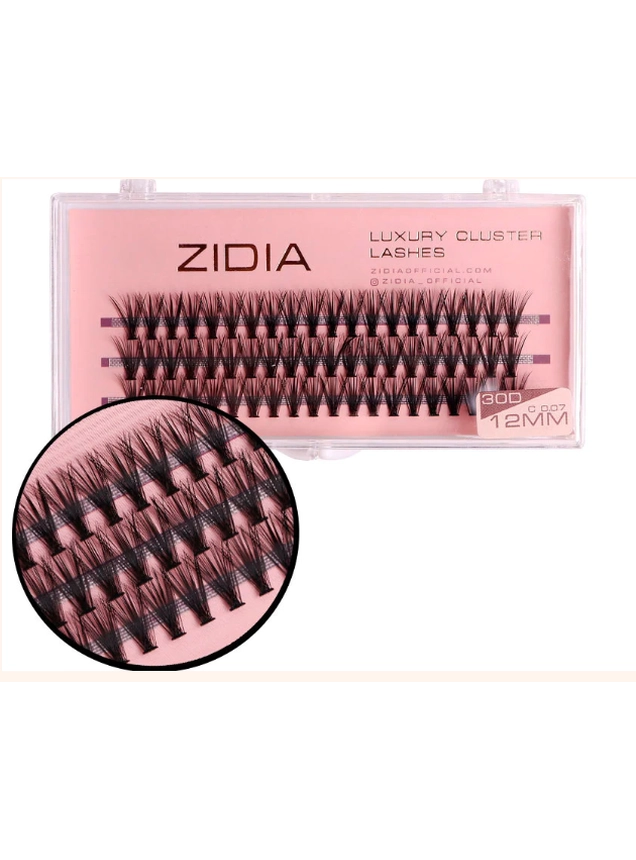 ZIDIA Cluster Lashes 30D C 0,07 (3 ленты, размер 12 мм)