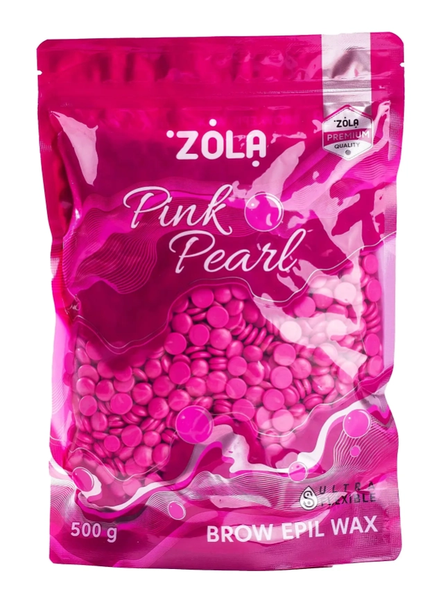 ZOLA ВОСК ГРАНУЛИРОВАННЫЙ BROW EPIL WAX PINK PEARL 500 ГР.