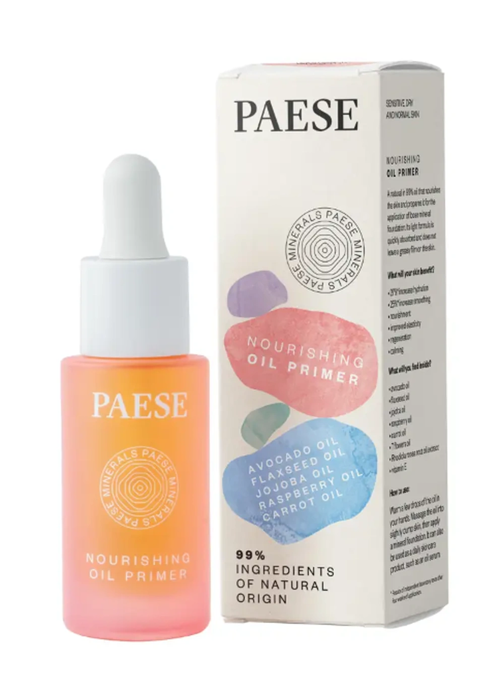 Поживна олійка під макіяж MINERALS NOURISHING MAKEUP OIL PAESE (15ml)