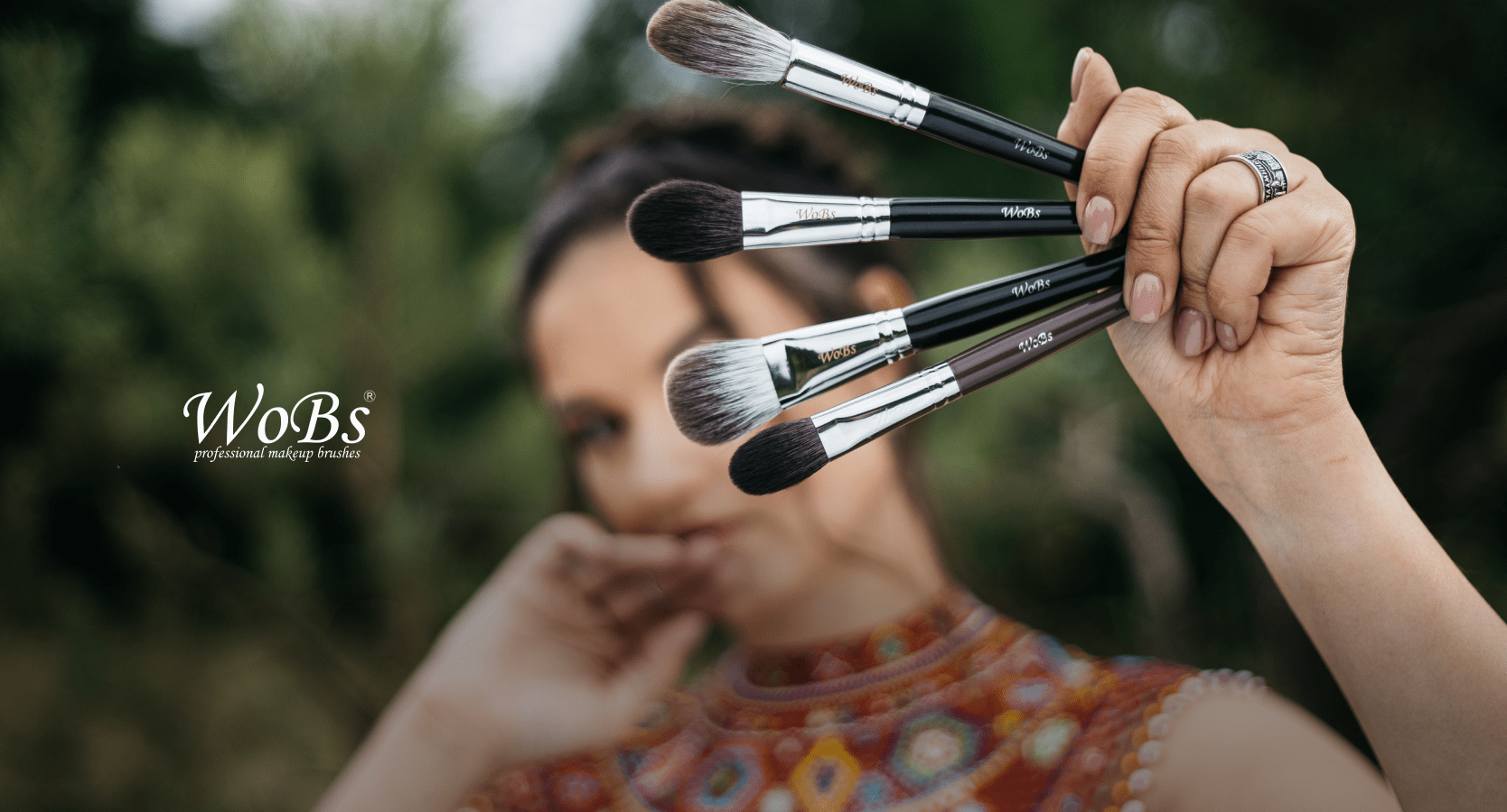 Купити набір пензлів для макіяжу від WoBs